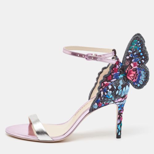 Multicolor Embroidered Fabric and Leather Chiara Butterfly Sandals Size 36.5 - Sophia Webster - Modalova