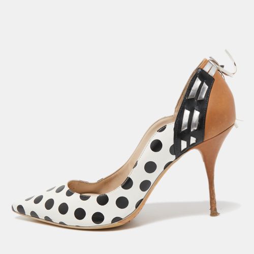 Tricolor Polka Dot Leather Liberty Pointed Toe Pumps Size 39 - Sophia Webster - Modalova