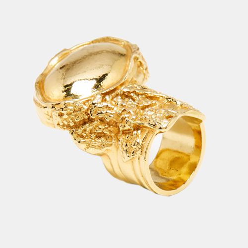 Saint Laurent Ovale Arty Tone Ring Size 52 - Saint Laurent Paris - Modalova