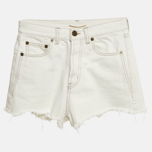 Saint Laurent Light Raw Edge Shorts XS Waist 24" - Saint Laurent Paris - Modalova