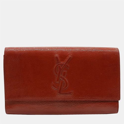 Patent Leather Belle De Jour Clutch Bag - Saint Laurent Paris - Modalova