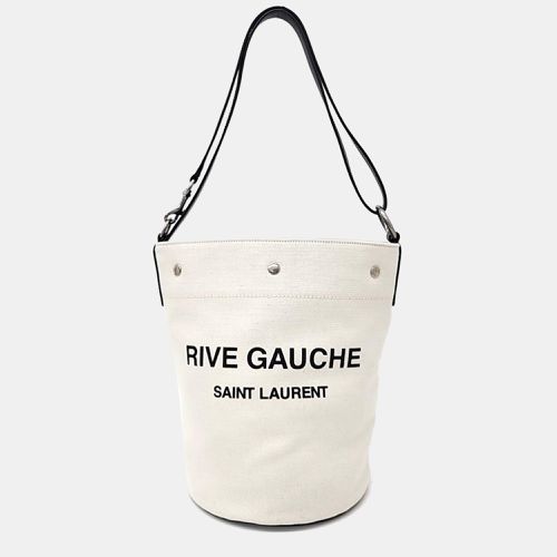 Saint Laurent Canvas Rive Gauche Bucket Bag - Saint Laurent Paris - Modalova