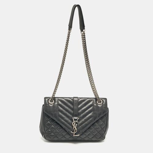 Saint Laurent Mixed Quilted Leather Small Envelope Shoulder Bag - Saint Laurent Paris - Modalova