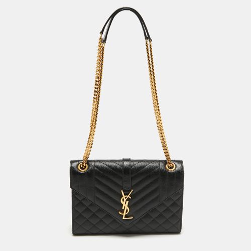 Saint Laurent Mix Matelasse Leather Medium Envelope Chain Shoulder Bag - Saint Laurent Paris - Modalova