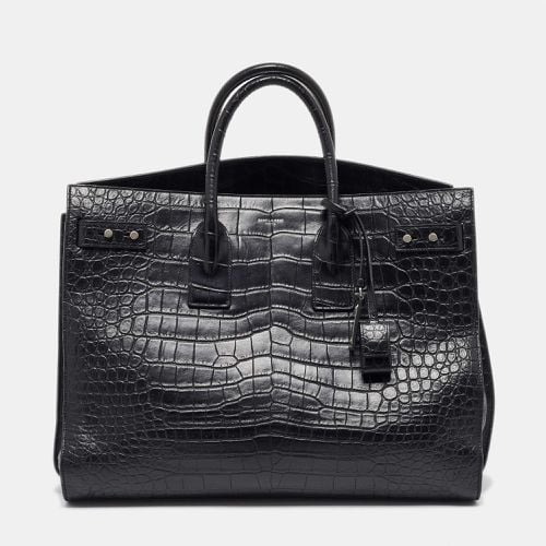 Saint Laurent Crocodile Embossed Leather Large Souple Sac De Jour Tote - Saint Laurent Paris - Modalova