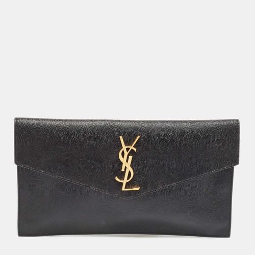 Saint Laurent Leather Uptown Pouch - Saint Laurent Paris - Modalova