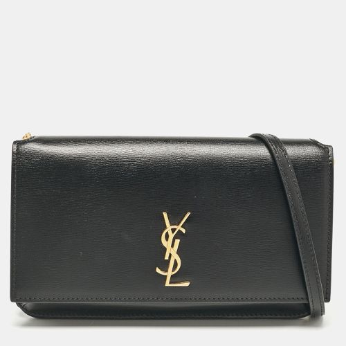 Saint Laurent Leather Cassandre Phone Holder Crossbody Bag - Saint Laurent Paris - Modalova