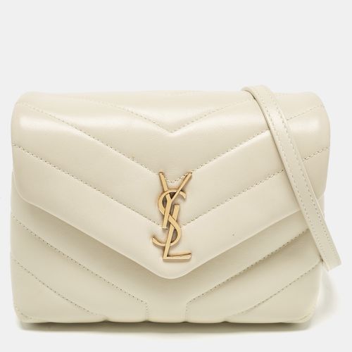 Saint Laurent Off Matelassé Leather Toy Loulou Crossbody Bag - Saint Laurent Paris - Modalova