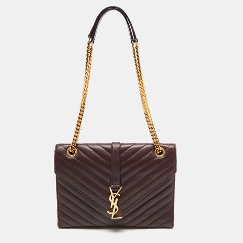 Saint Laurent Matelassé Leather Medium Cassandre Flap Bag - Saint Laurent Paris - Modalova