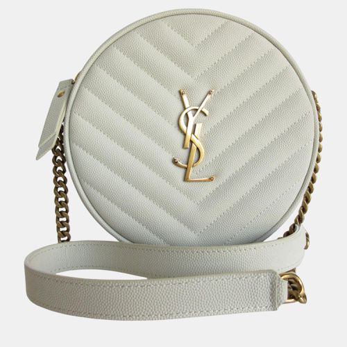 Saint Laurent Ivory Leather Shoulder Bag - Saint Laurent Paris - Modalova