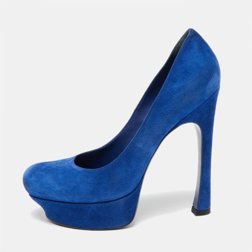 Saint Laurent Royal Suede Palais Platform Pumps Size 39 - Saint Laurent Paris - Modalova