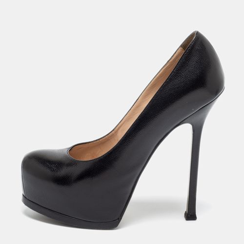 Saint Laurent Textured Leather Tribtoo Platform Pumps Size 37 - Saint Laurent Paris - Modalova