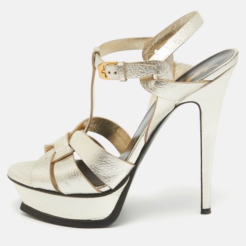 Saint Laurent Leather Tribute Sandals Size 39 - Saint Laurent Paris - Modalova