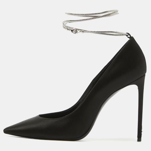 Saint Laurent Satin Pointed Toe Pumps Size 38 - Saint Laurent Paris - Modalova