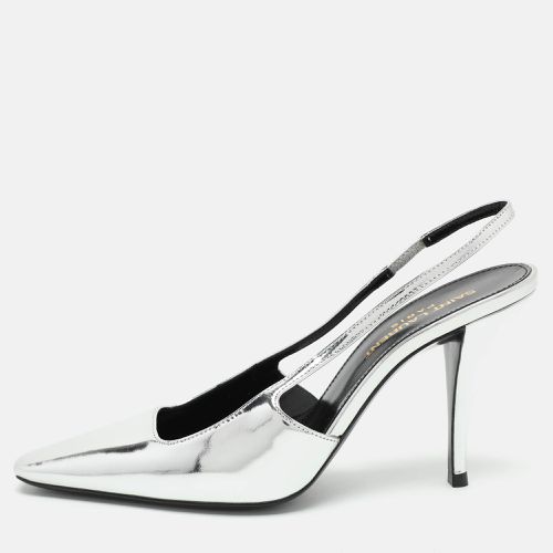 Saint Laurent Leather Blade Slingback Pumps Size 36 - Saint Laurent Paris - Modalova