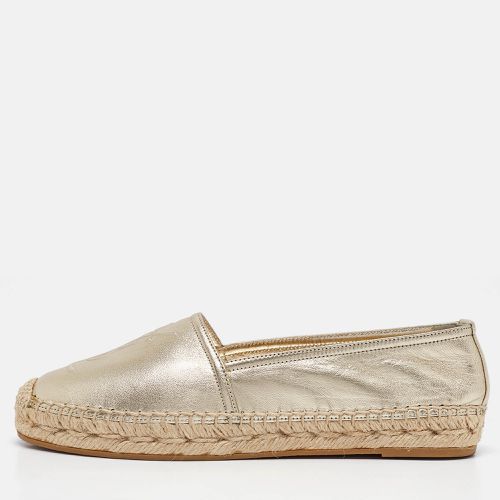 Saint Laurent Leather Cassandra Espadrille Flats Size 35.5 - Saint Laurent Paris - Modalova