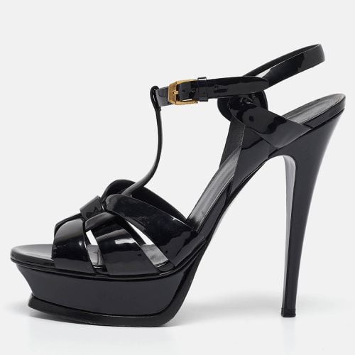 Saint Laurent Patent Tribute Platform Sandals Size 39 - Saint Laurent Paris - Modalova