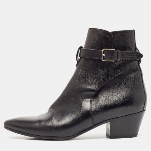 Saint Laurent Leather Ankle Length Boots Size 38 - Saint Laurent Paris - Modalova