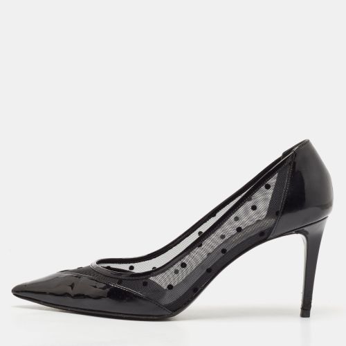 Saint Laurent Mesh and Leather Pointed Toe Pumps Size 39 - Saint Laurent Paris - Modalova