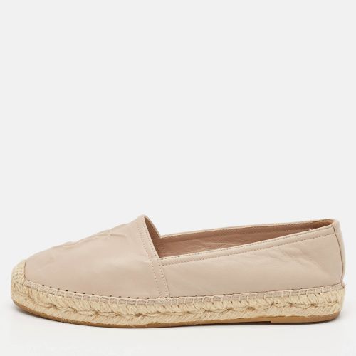 Saint Laurent Leather Cassandre Espadrille Flats Size 35.5 - Saint Laurent Paris - Modalova