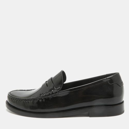 Saint Laurent Brushed Leather Penny Loafers Size 37 - Saint Laurent Paris - Modalova