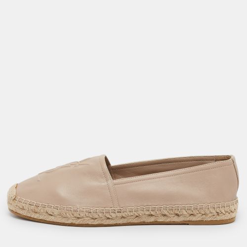 Saint Laurent Leather Cassandra Espadrille Flats Size 39 - Saint Laurent Paris - Modalova