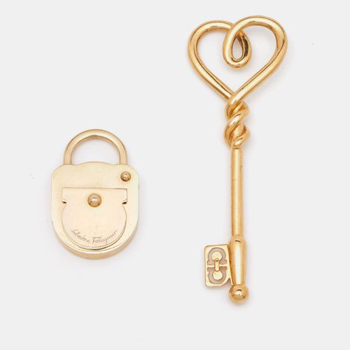 Lock and Key Tone Pendant - Salvatore Ferragamo - Modalova
