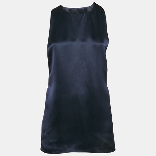 Satin Silk Lace-Up Detail Sleeveless Top L - Salvatore Ferragamo - Modalova