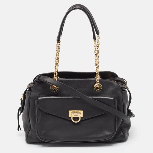 Leather Aline Smooth Shoulder Bag - Salvatore Ferragamo - Modalova