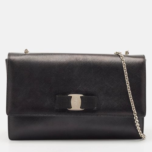 Leather Vara Bow Chain Shoulder Bag - Salvatore Ferragamo - Modalova