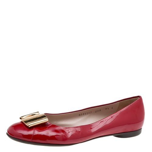 Patent Leather Sun Ballet Flats Size 40 - Salvatore Ferragamo - Modalova