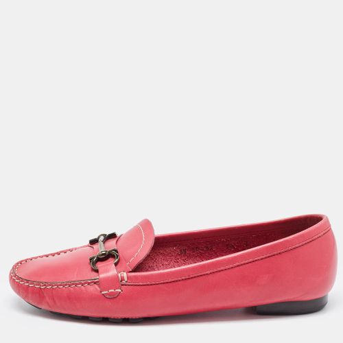 Leather Gancini Bit Loafers Size 39 - Salvatore Ferragamo - Modalova