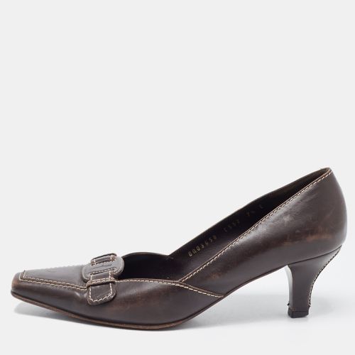 Leather Square Toe Pumps Size 38 - Salvatore Ferragamo - Modalova