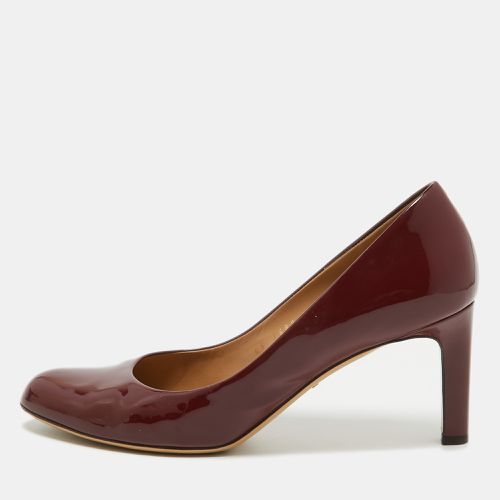 Patent Leather Round Toe Pumps Size 39.5 - Salvatore Ferragamo - Modalova