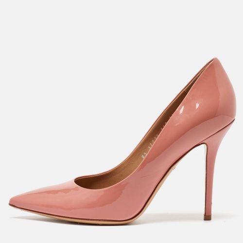 Peach Patent Leather Pointed Toe Pumps Size 40.5 - Salvatore Ferragamo - Modalova