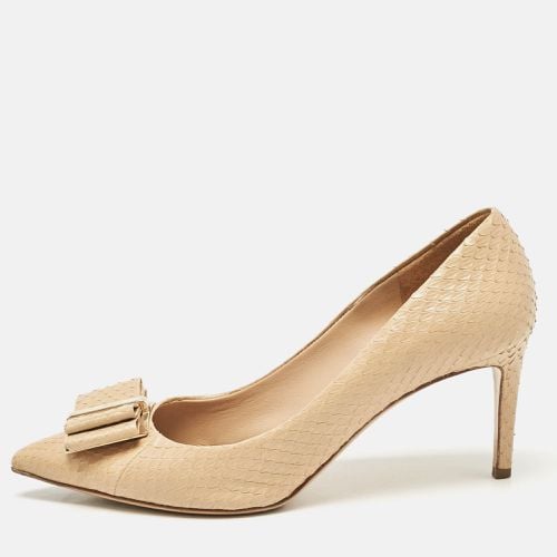 Python Bow Zeri Pumps Size 40 - Salvatore Ferragamo - Modalova