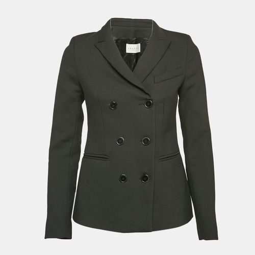 Gabardine Double Breasted Blazer S - Sandro - Modalova