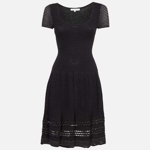 Textured Lurex Knit Flared Short Dress S - Sandro - Modalova