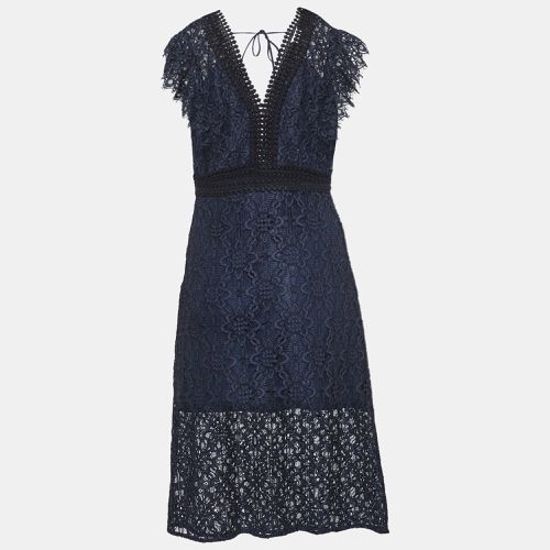 Emeline Lace Midi Dress S - Sandro - Modalova