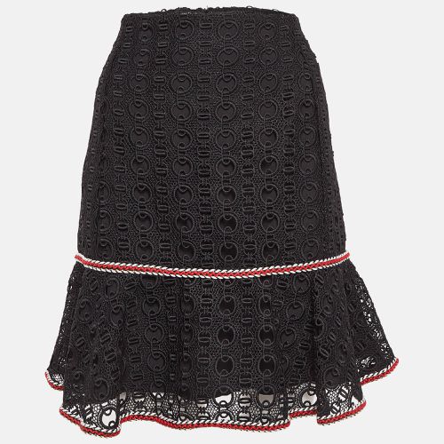 Richard Chain-Link Lace Flounce Skirt L - Sandro - Modalova