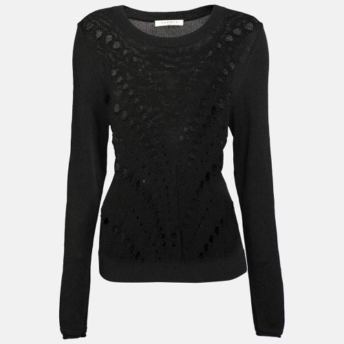 Perforated Knit Long Sleeve Jumper L - Sandro - Modalova