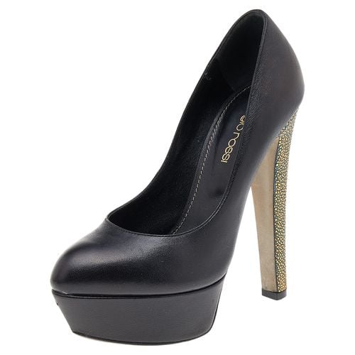 Leather Platform Pumps Size 35 - Sergio Rossi - Modalova