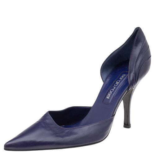 Leather Pointed Toe Pumps Size 40 - Sergio Rossi - Modalova