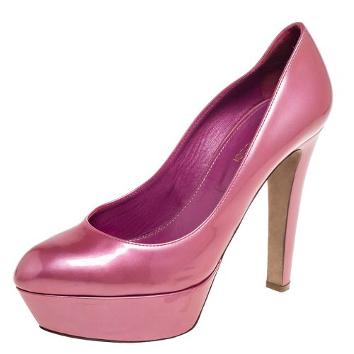 Patent Leather Platform Pumps Size 38 - Sergio Rossi - Modalova