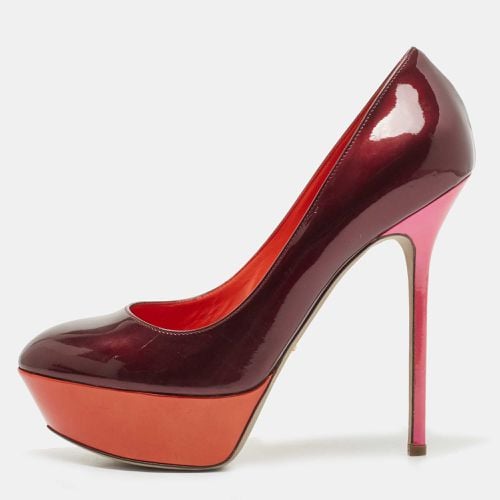 Patent Leather Platform Pumps Size 39.5 - Sergio Rossi - Modalova