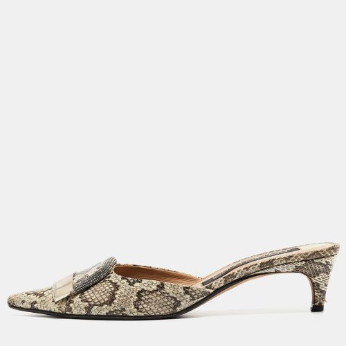 Water Snakeskin Slingback Pumps Size 39.5 - Sergio Rossi - Modalova