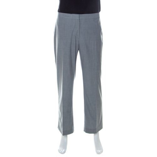 Wool Blend Straight Fit Trousers XL - St. John - Modalova