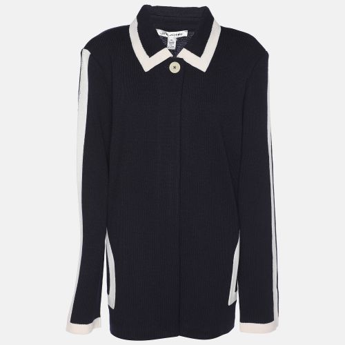 Cream Wool Rib Knit Sweater XL - St. John - Modalova