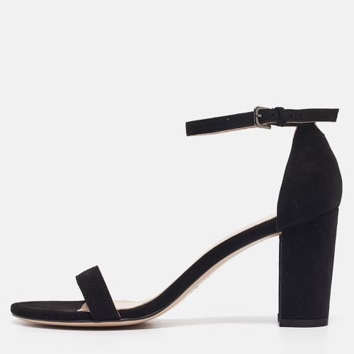 Suede Nearlynude Lucite Ankle Strap Sandals 39 - Stuart Weitzman - Modalova