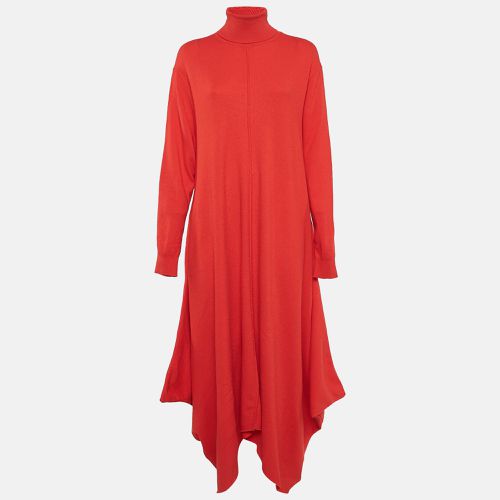 Wool Turtle Neck Asymmetric Long Dress S - Stella McCartney - Modalova